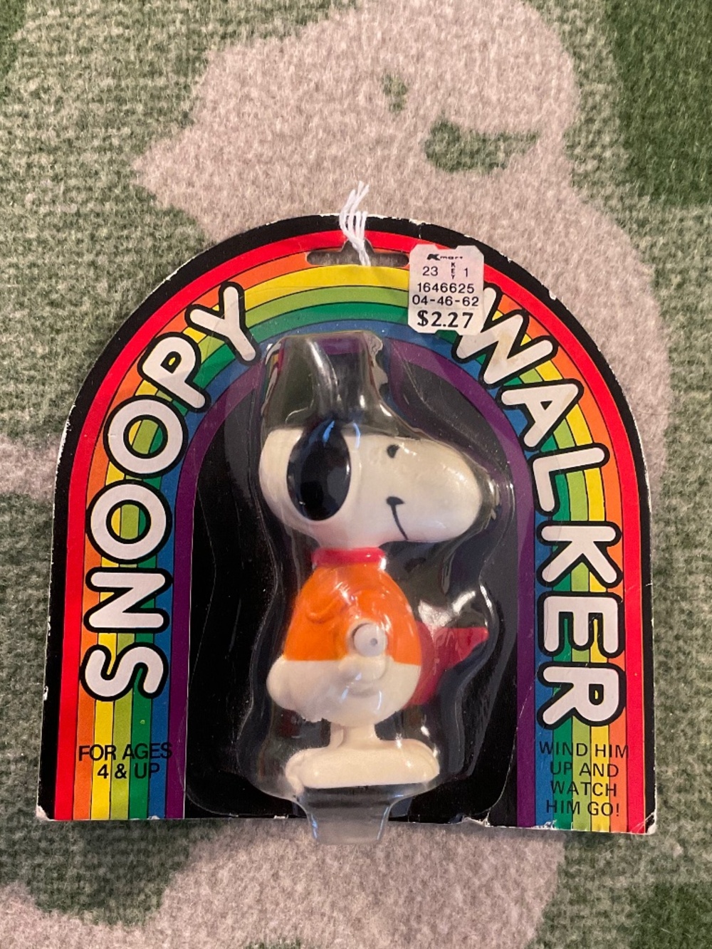VTG-1970s- Aviva Snoopy Walker-Matador NIP